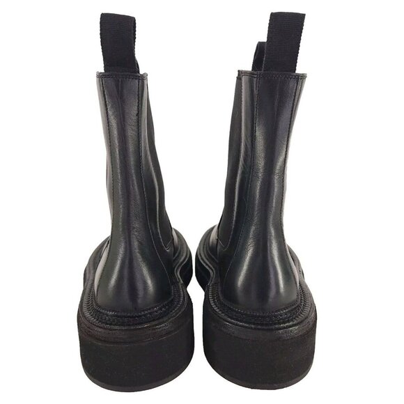 Marsell Pollicione Chelsea Boots 37 7 Womens Black Leather New - Picture 6 of 12